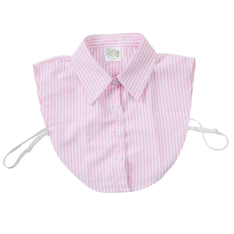 Pink &amp; White Striped Collar