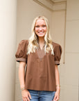 Grace Top - Brown