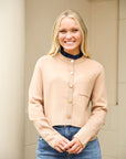 Ruth Ruffle Collar Cardigan