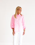 Neon Pink Blouse