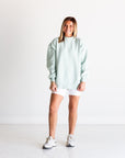 Southern Shirt Co. Women's Happy Thoughts Puff Print Sweatshirt -  Cool Mint