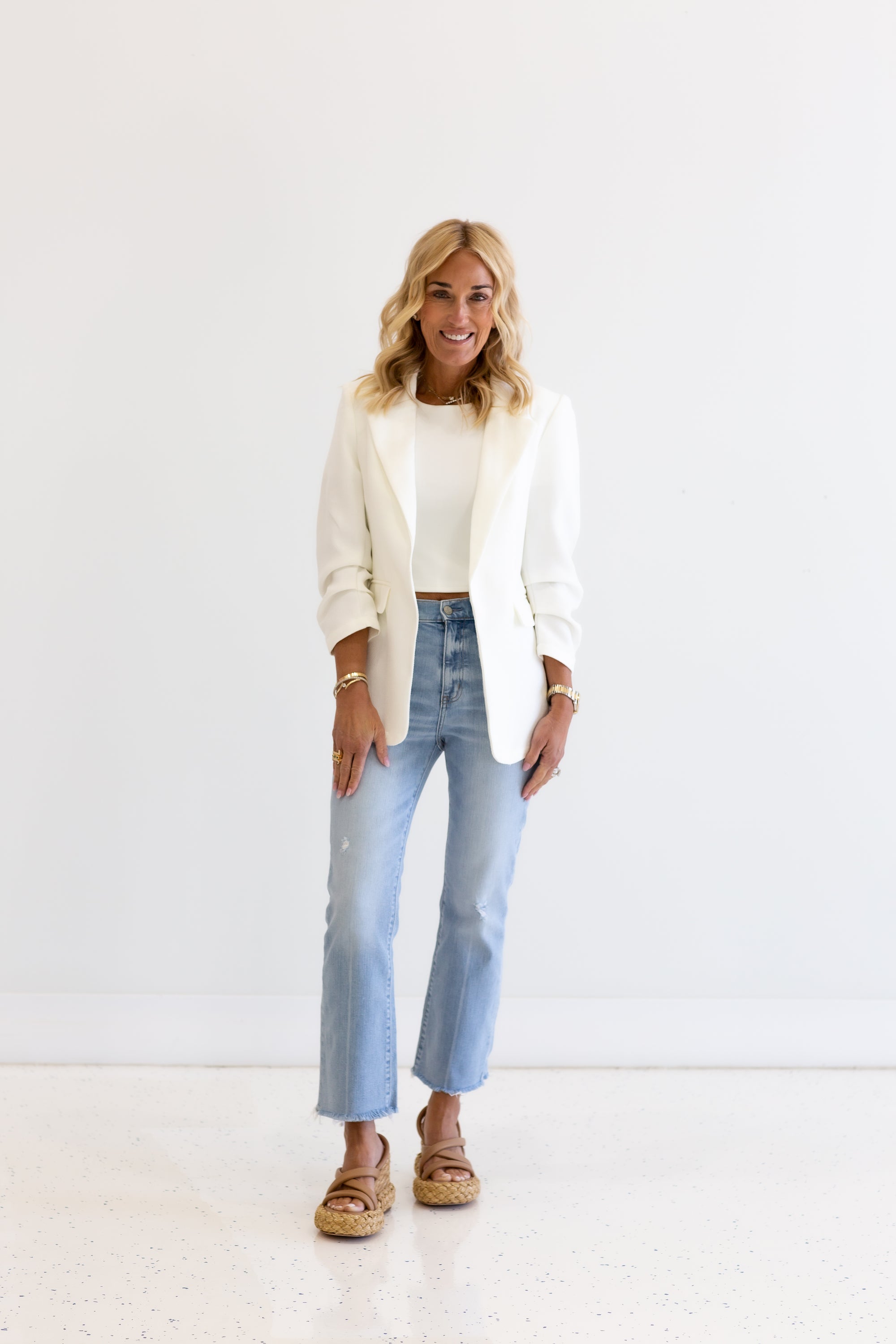 Bea Blazer - White