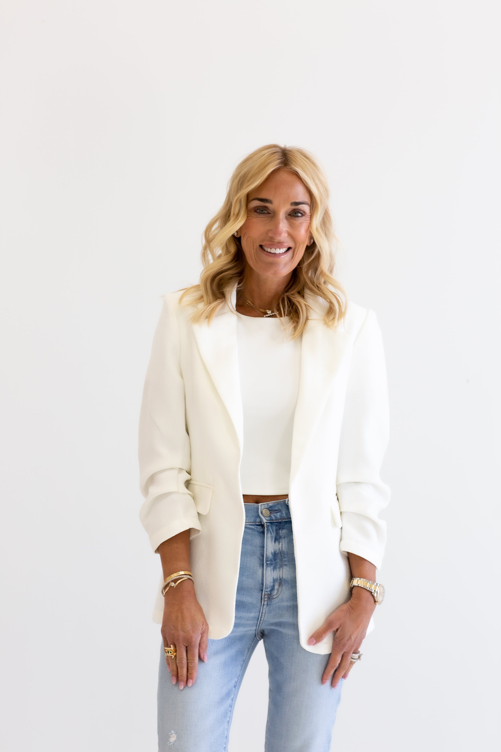 Bea Blazer - White