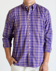 Southern Marsh Benton Grid Dress Shirt - Purple