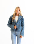 Denim Quilted Jacket