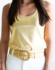 Metallic Tank - Gold