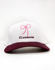 Florence Bow Two Tone Trucker Hat