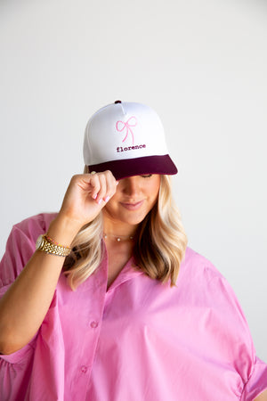 Florence Bow Two Tone Trucker Hat