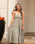 Tiered Midi Dress