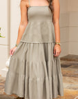 Tiered Midi Dress