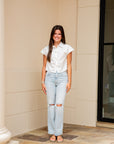 Floral Button Shirt - White
