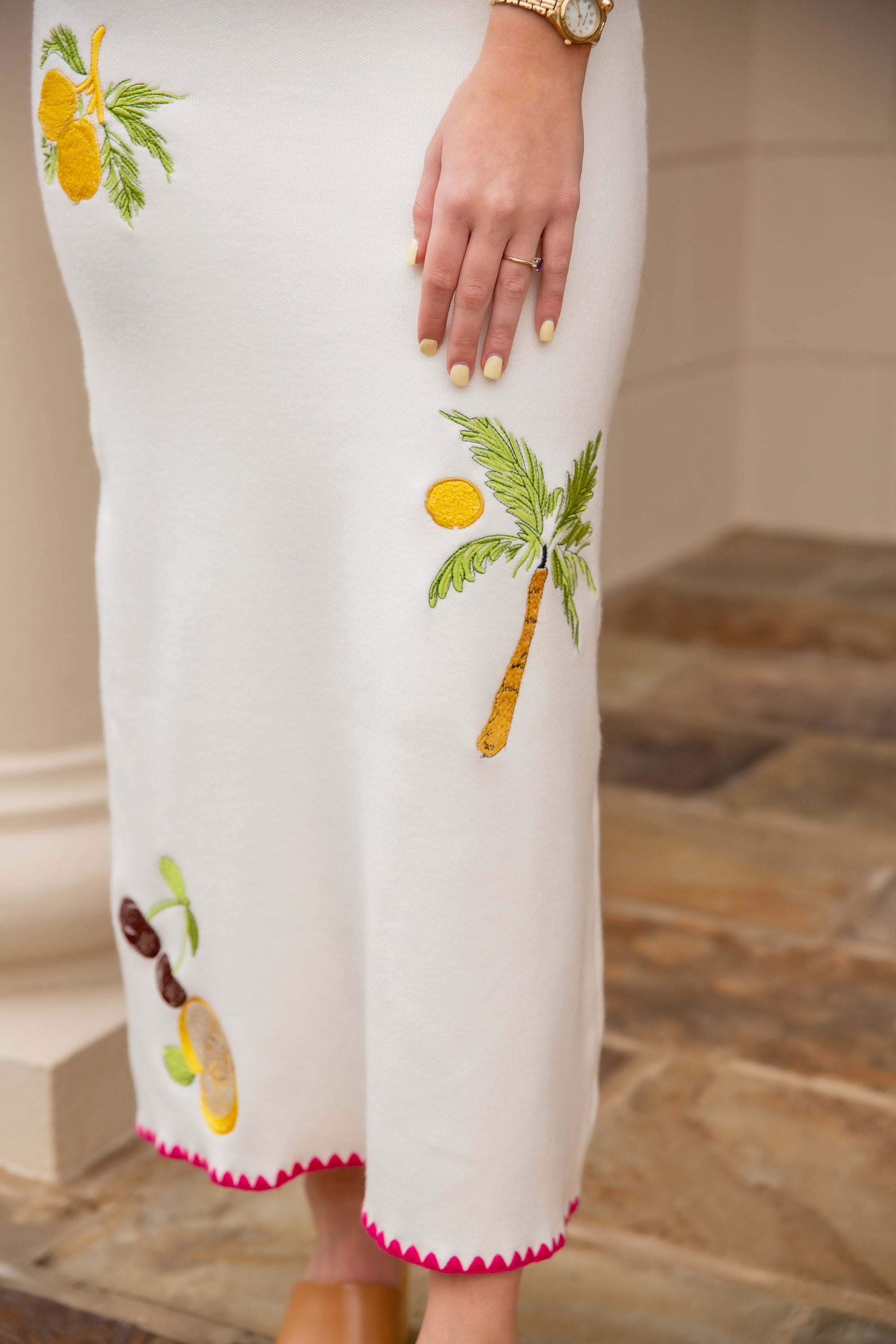 Embroidered Sweater Dress JAR and Company Embroidered Sweater Dress JAR and Company