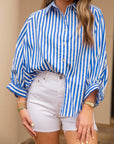 Royal Blue Blouse