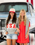 USA V-Neck Sweater