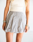 Striped Bubble Skirt