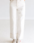 DAZE Eastside Loose Cuff Jeans - Vanilla