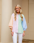 Colorful Striped Blouse