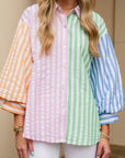 Colorful Striped Blouse