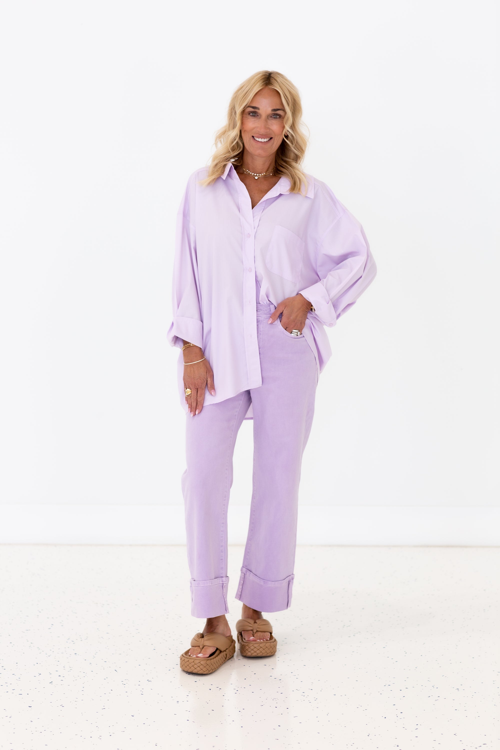 Poplin Shirt - Lilac