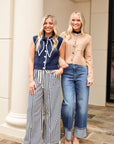 Parachute Pants - Dark Blue Stripe