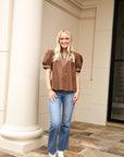 Grace Top - Brown