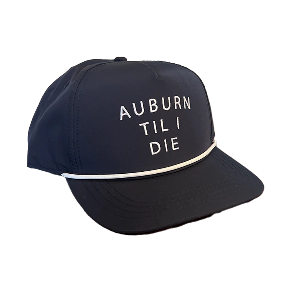 'AUBURN TIL I DIE' 5 Panel Performance Rope Hat