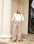 Parachute Pants - Pecan Stripe
