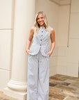 Pinstripe Pant Set