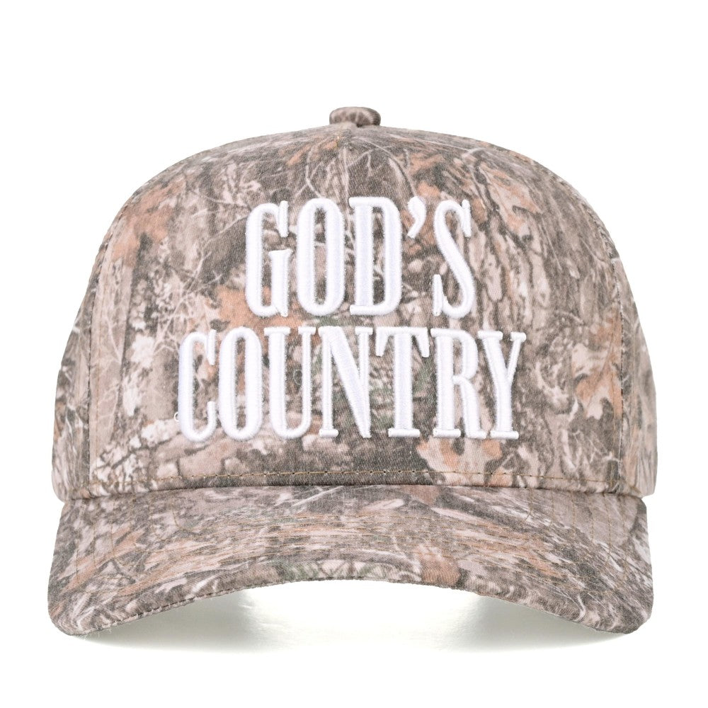 "God's Country" Two Tone Camo Hat
