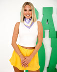 Mid Rise Skort - Yellow
