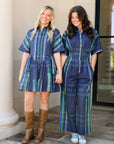 Plaid Pleated Jumpsuit