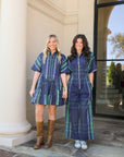 Plaid Mini Shirt Dress