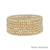 Water-Resistant Gold Beaded 4mm Set of 7 Stretch Bracelets