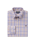 Southern Marsh Van Buren Performance Grid Dress Shirt - Purple & Yellow Plaid