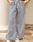 Parachute Pants - Dark Blue Stripe