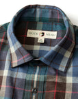 Duck Head Performance Flannel Sport Shirt - Irving Plaid Emerald Green