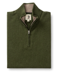 Duck Head Ridley 1/4 Zip Sweater - Deep Olive