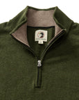 Duck Head Ridley 1/4 Zip Sweater - Deep Olive