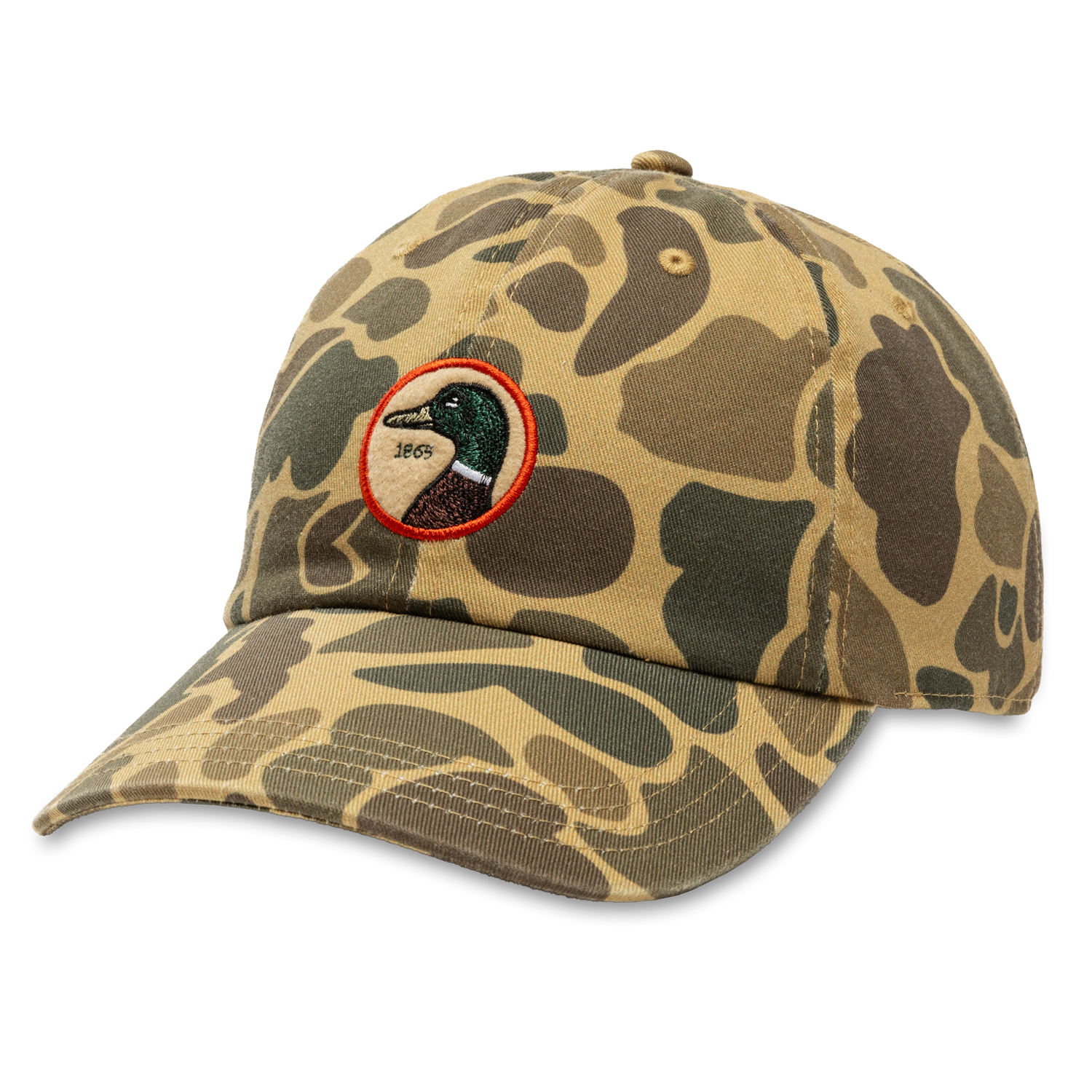 Duck Head Circle Patch Twill Hat - Camo