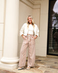Parachute Pants - Pecan Stripe