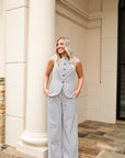 Pinstripe Pant Set