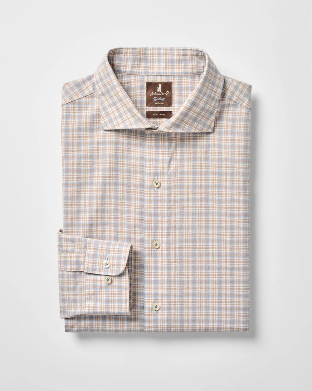 Johnnie-O Top Shelf Cotton Button Down Shirt - Bayview Pane