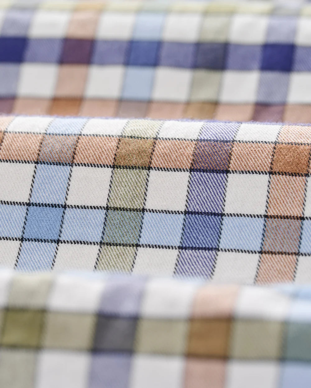 Johnnie-O Performance Flannel Button Down Shirt - Cedar Check - Sailor