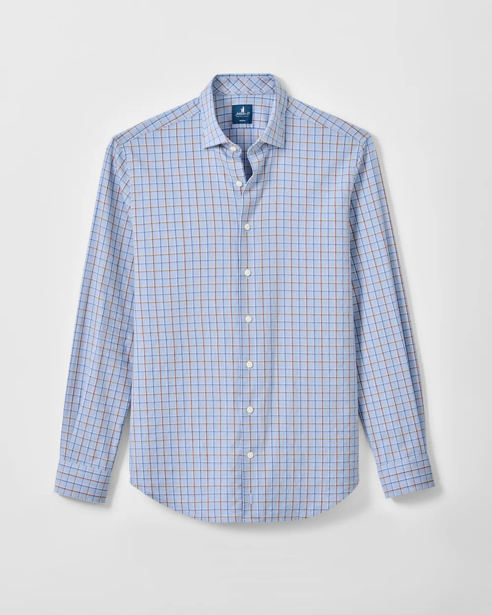 Johnnie-O Natural Performance Button Down Shirt - Chestnut Pane
