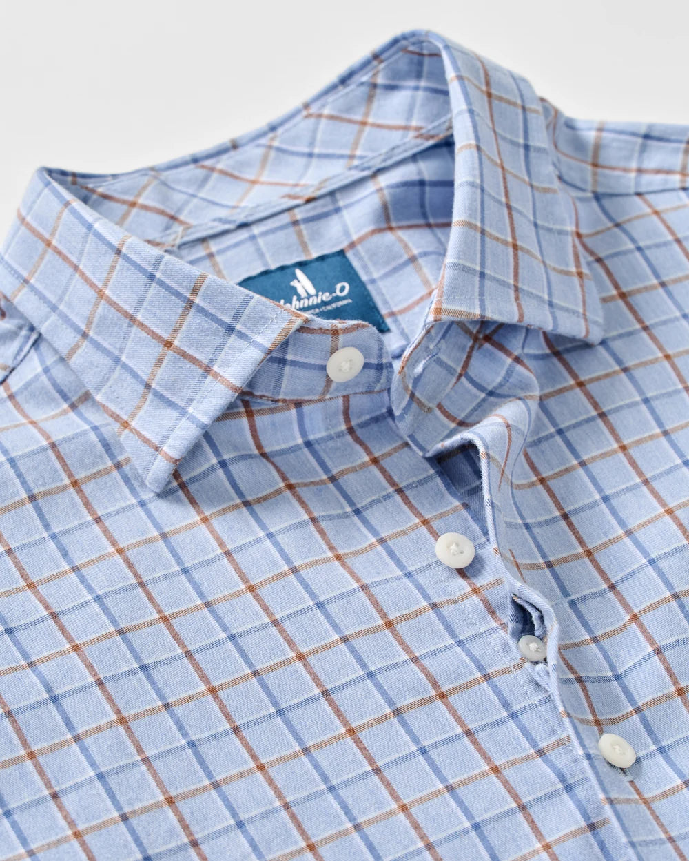 Johnnie-O Natural Performance Button Down Shirt - Chestnut Pane