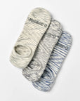Johnnie-O No Show Socks - 3 Pack - Wake/White