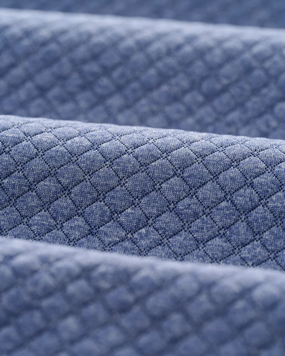 Johnnie-O Rockwells Diamond-Quilted Henley Pullover - Laguna Blue