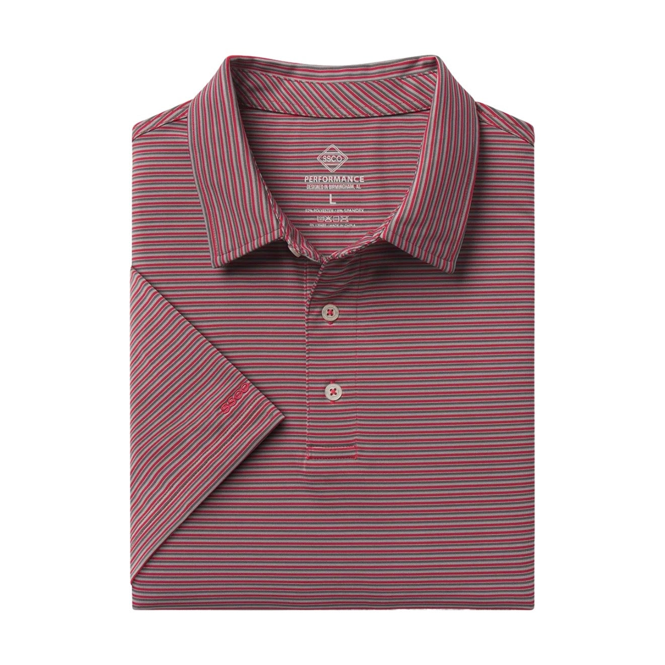 Southern Shirt Co. Gameday Performance Polo - Crimson