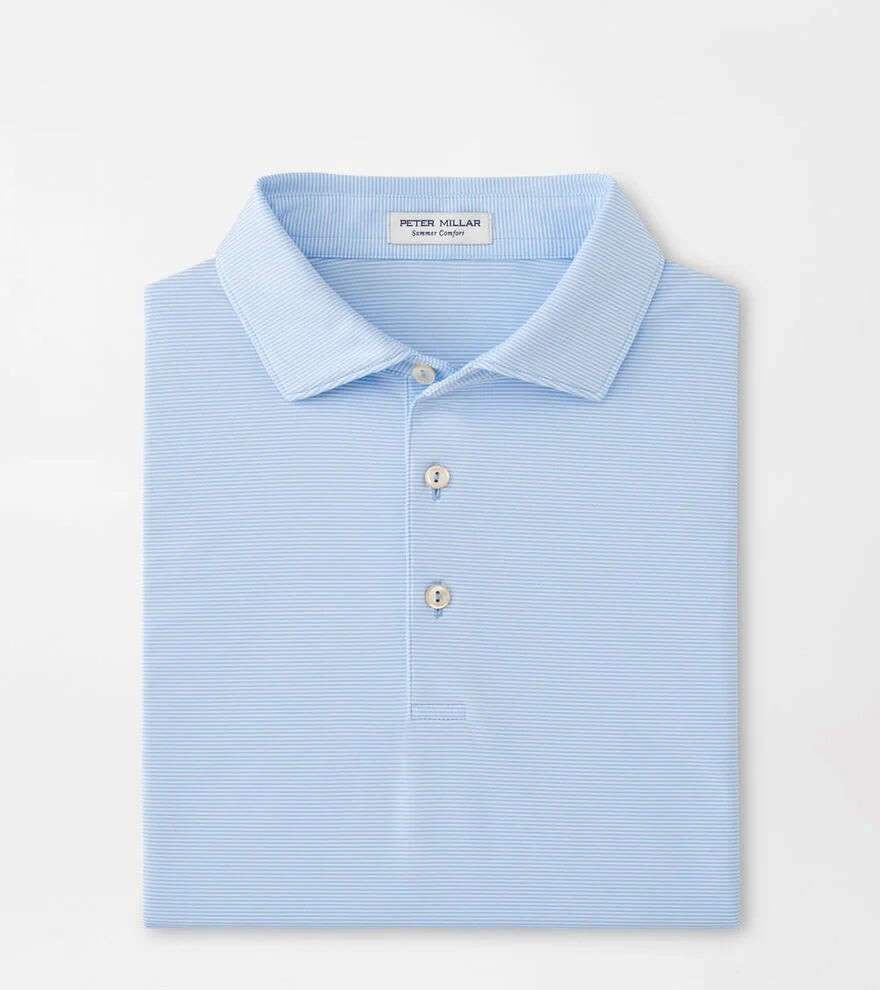 Peter Millar Jubilee Performance Jersey Polo - Cottage Blue
