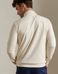Peter Millar Perth Sugar Stripe Performance Quarter-Zip - Stone